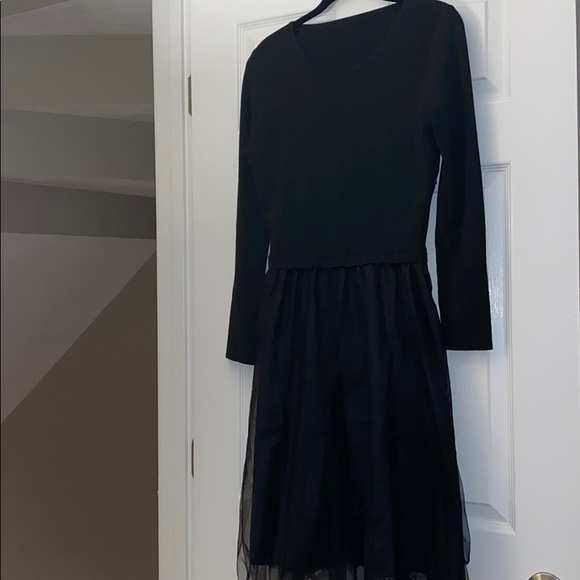 Knit dress with tulle skirt - Picture 2 of 4
